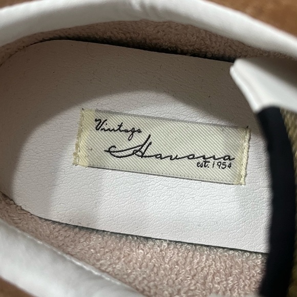 Havana Brown and White Athletic Shoes with Red Laces. Vintage Havana brand - Picture 5 of 10